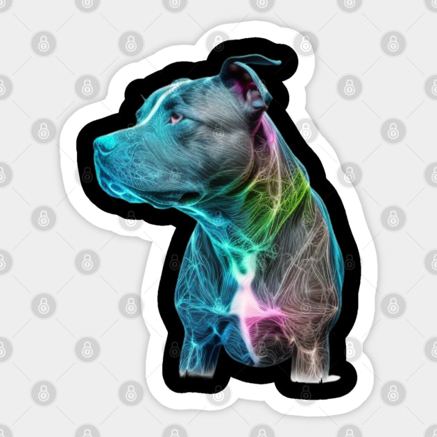 Blue Nose Pitbull - Loyalty Runs Deep Sticker by IamActiveDog